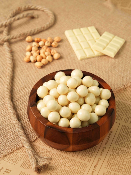 HAZLENUT COATED WHITE CHOCOLATE - 200g