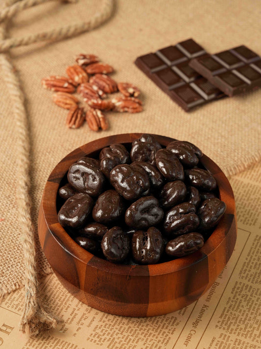 PECAN COATED DARK CHOCOLATE - 200g